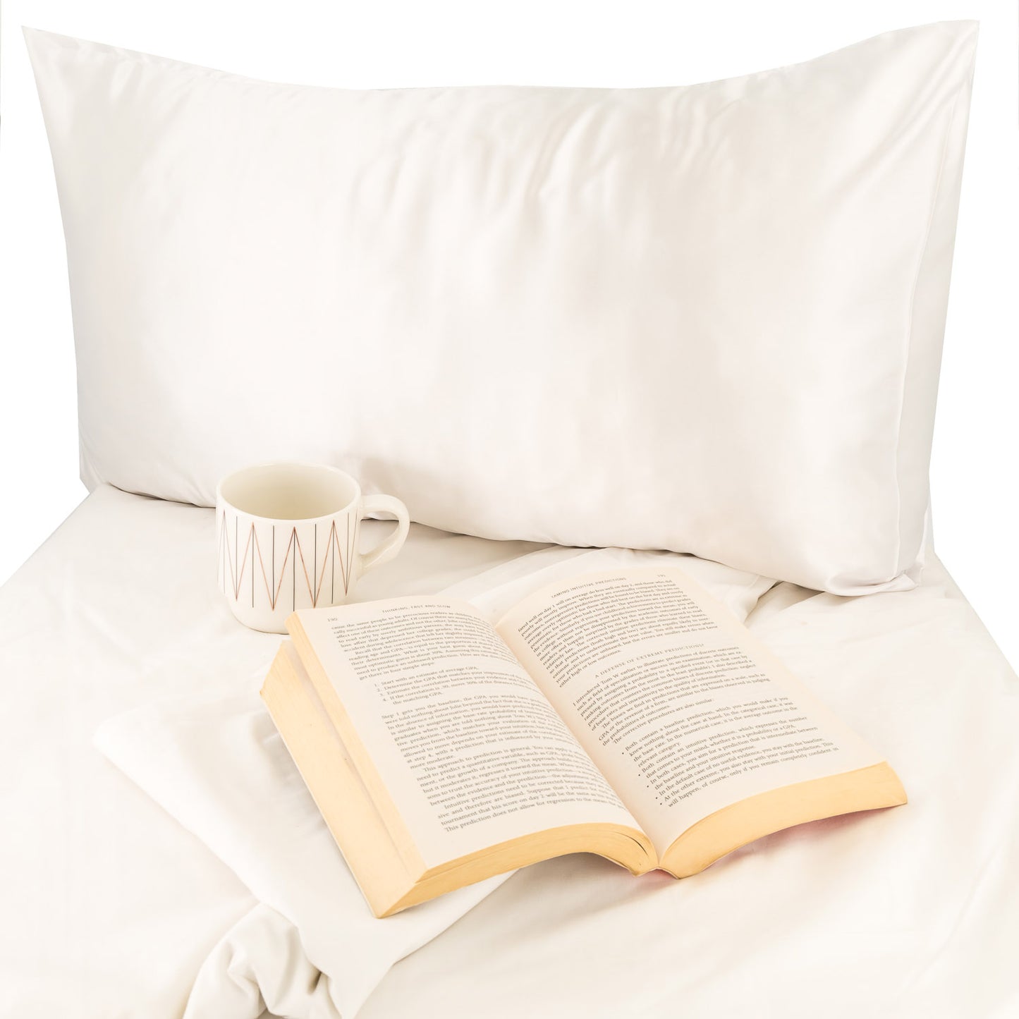 ESC Satin Pillowcases - White