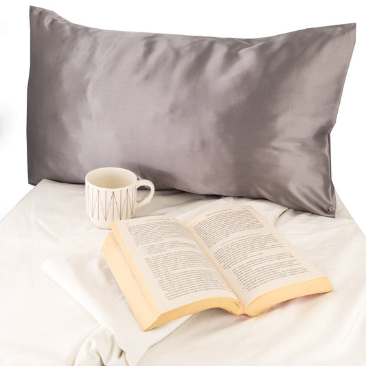 ESC Satin Pillowcases - Grey