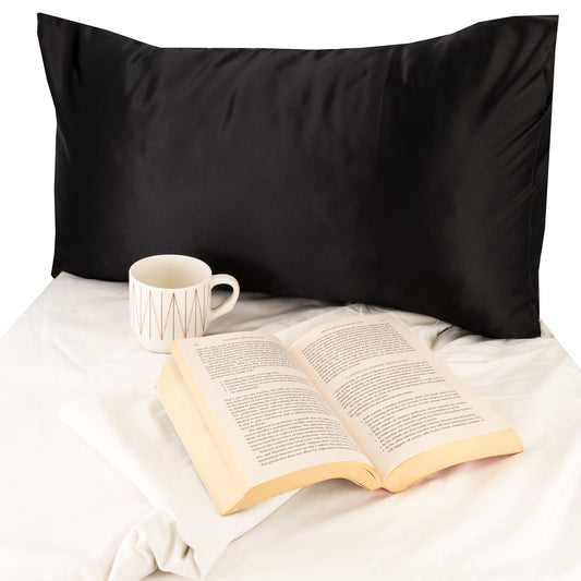 ESC Satin Pillowcases - Black