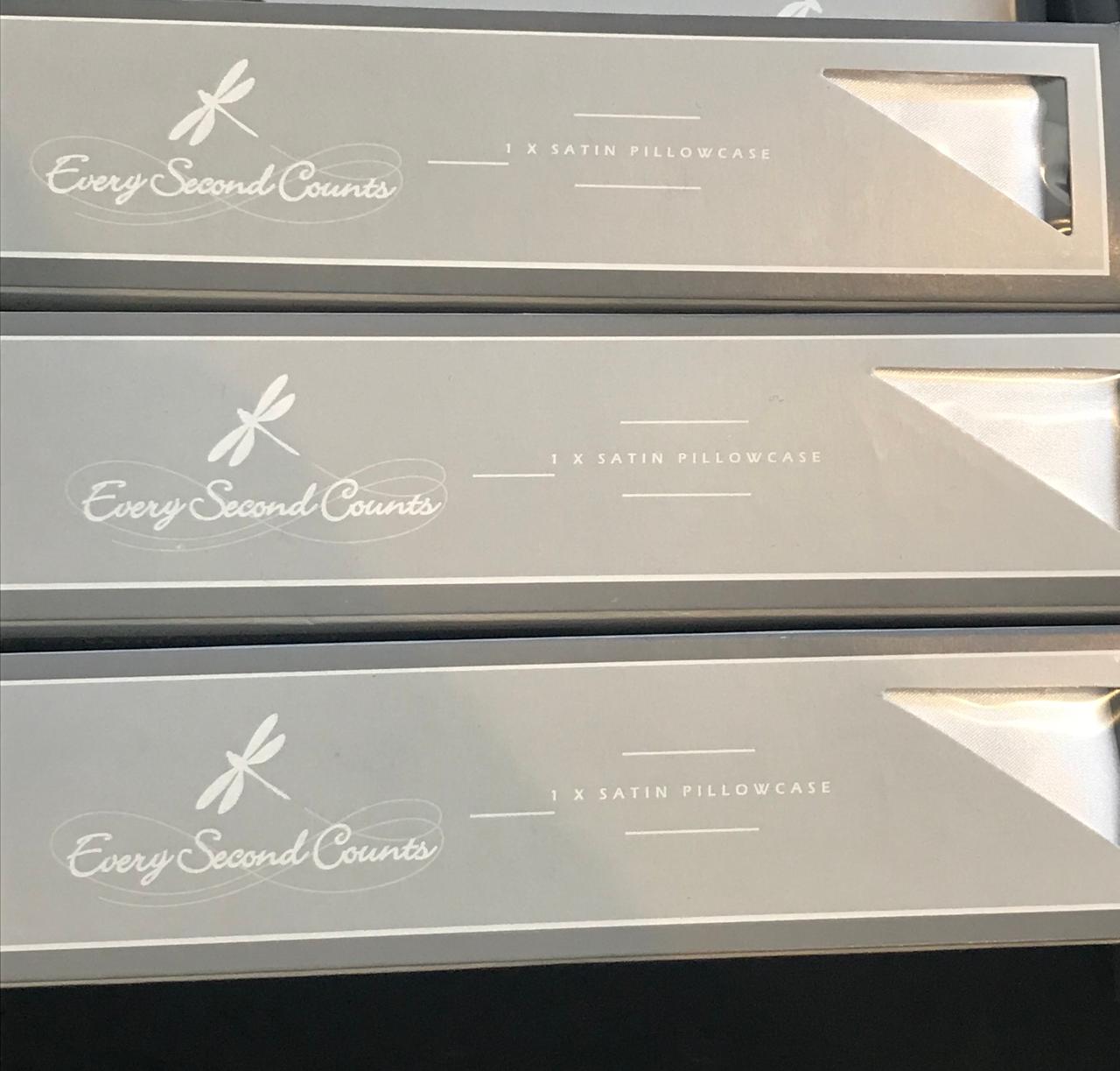 ESC Satin Pillowcases - Grey